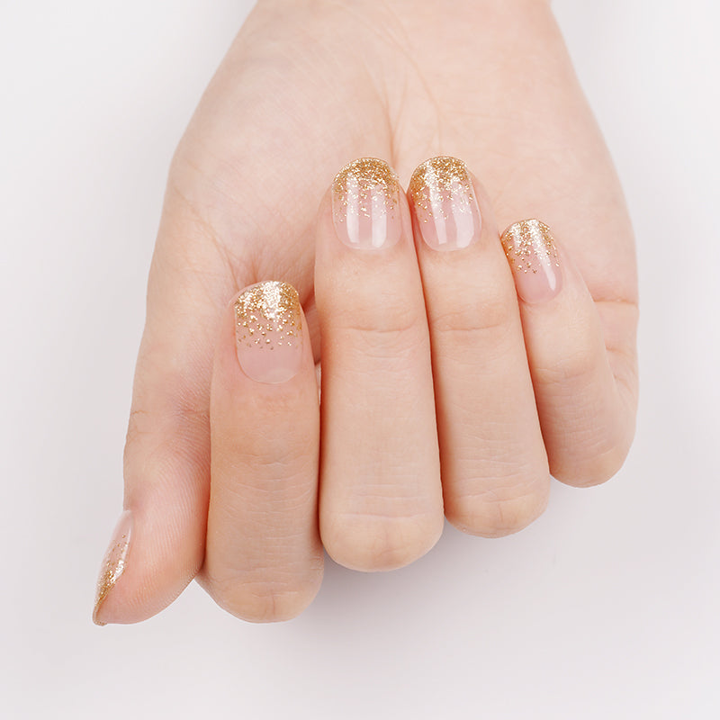 Glitter oro trasparente