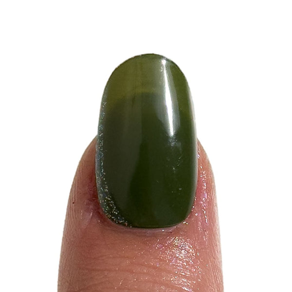 Military Green with Glitter Stripe