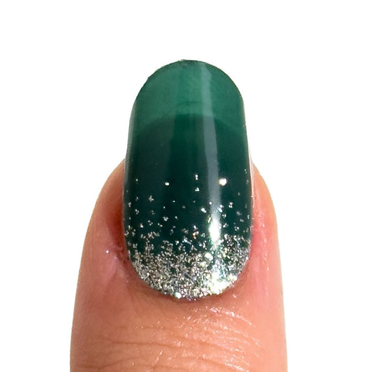 Vert émeraude avec paillettes