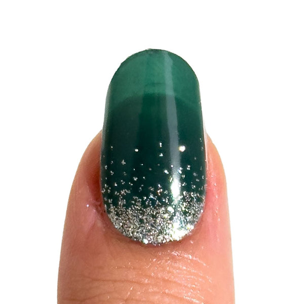Verde Smeraldo con Glitter 