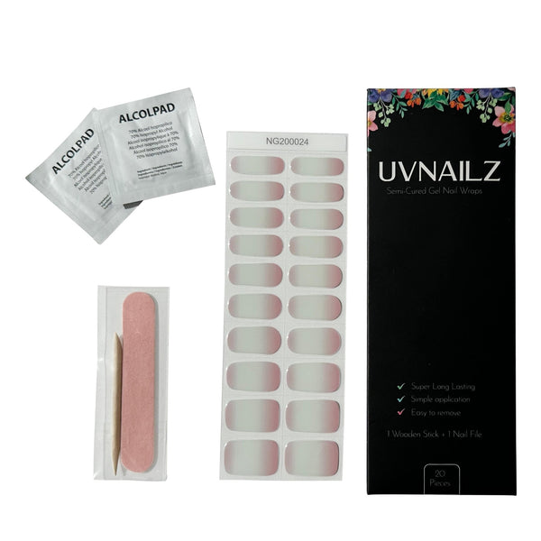 White Pink Gradient - UVNAILZ